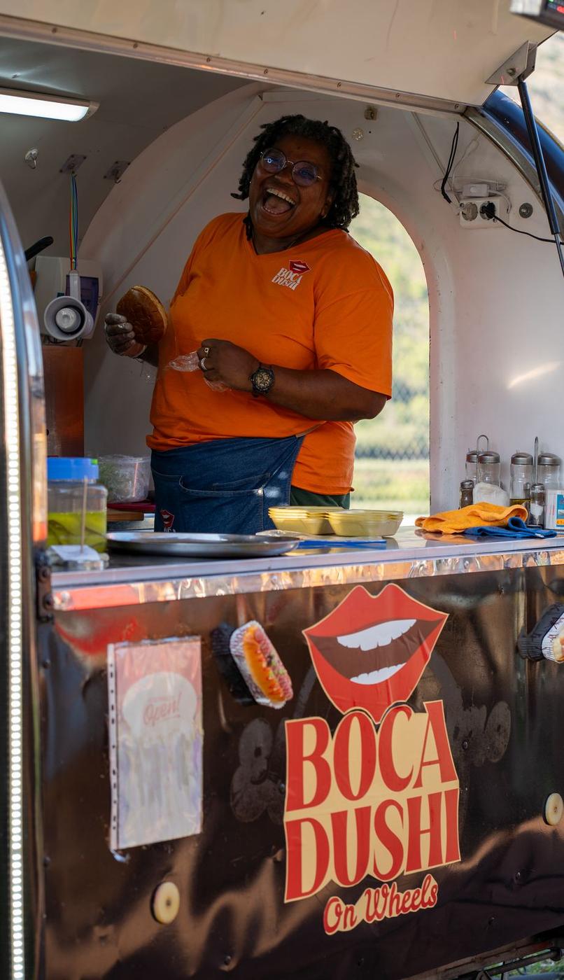 Cocinando en la caravana